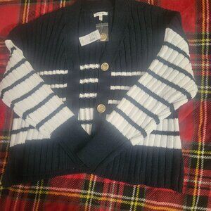 Maurices XL new black and white cardigan